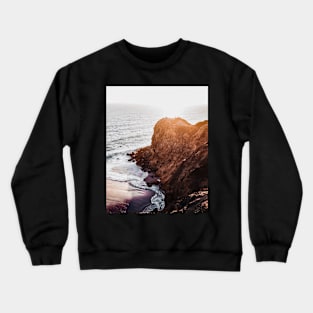 Landscape, Sunset, Nature, Scandinavian art, Modern art, Wall art, Print, Minimalistic, Modern Crewneck Sweatshirt